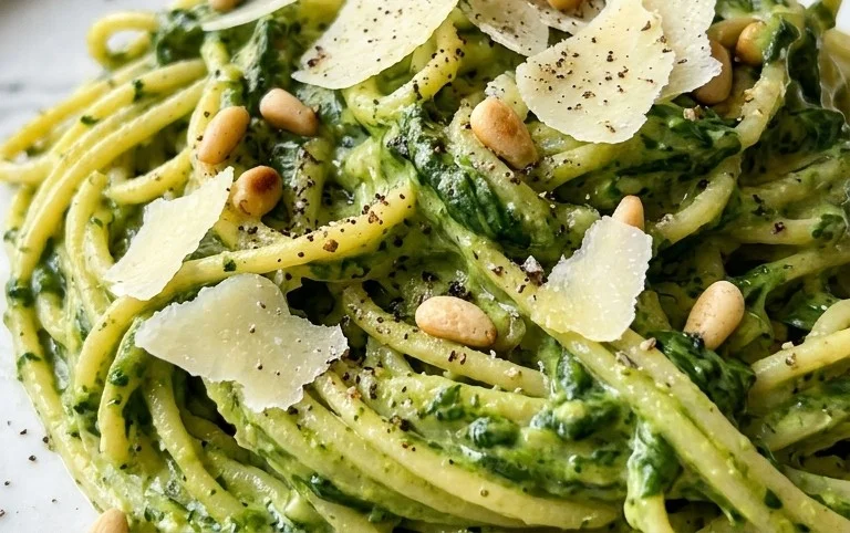 Pasta with Spinach Sauce