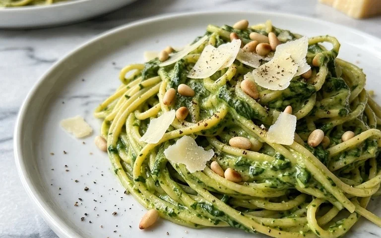 Pasta with Spinach Sauce