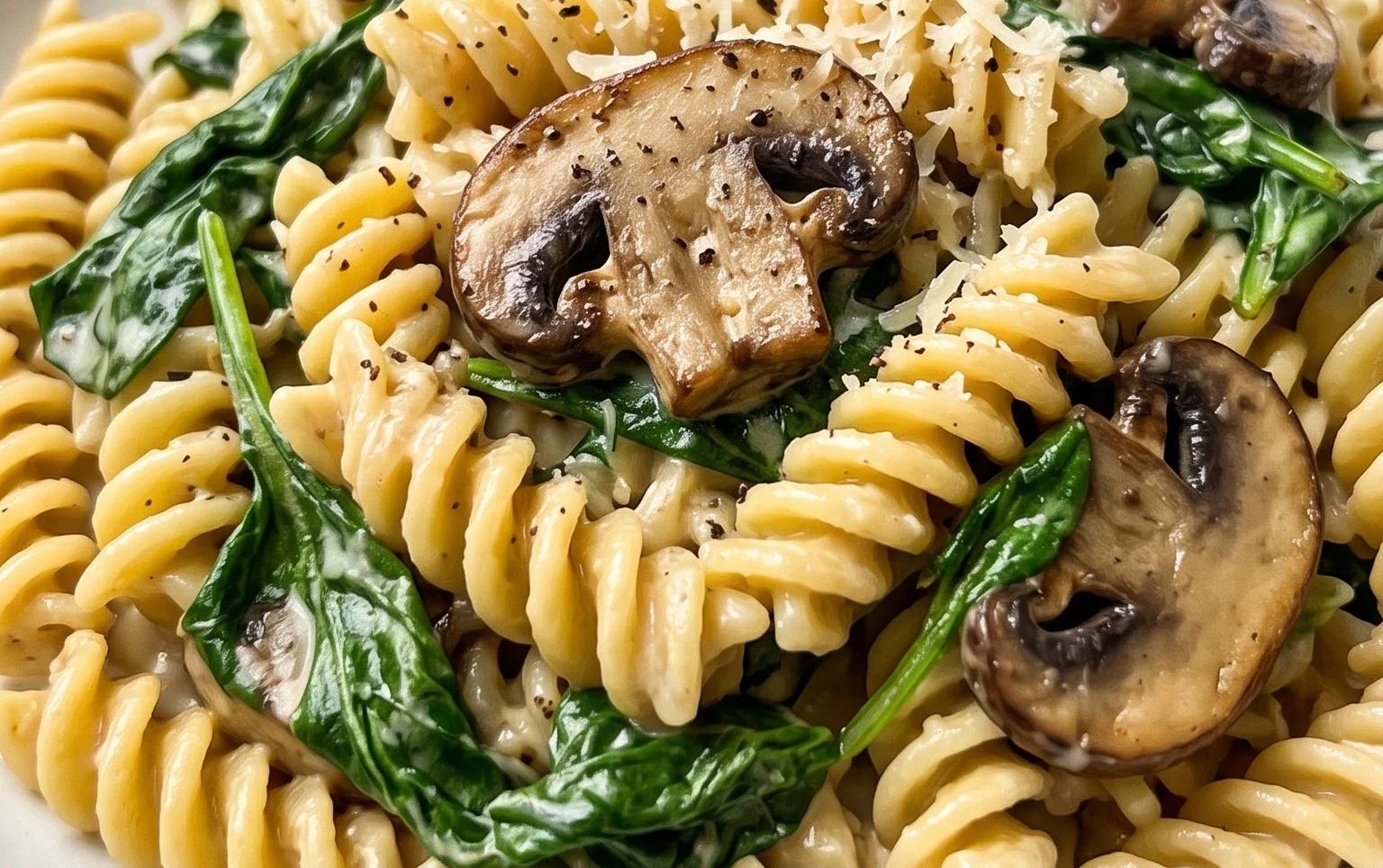 Spinach Mushroom Pasta