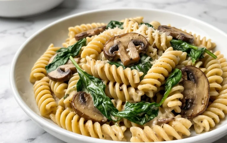 Spinach Mushroom Pasta