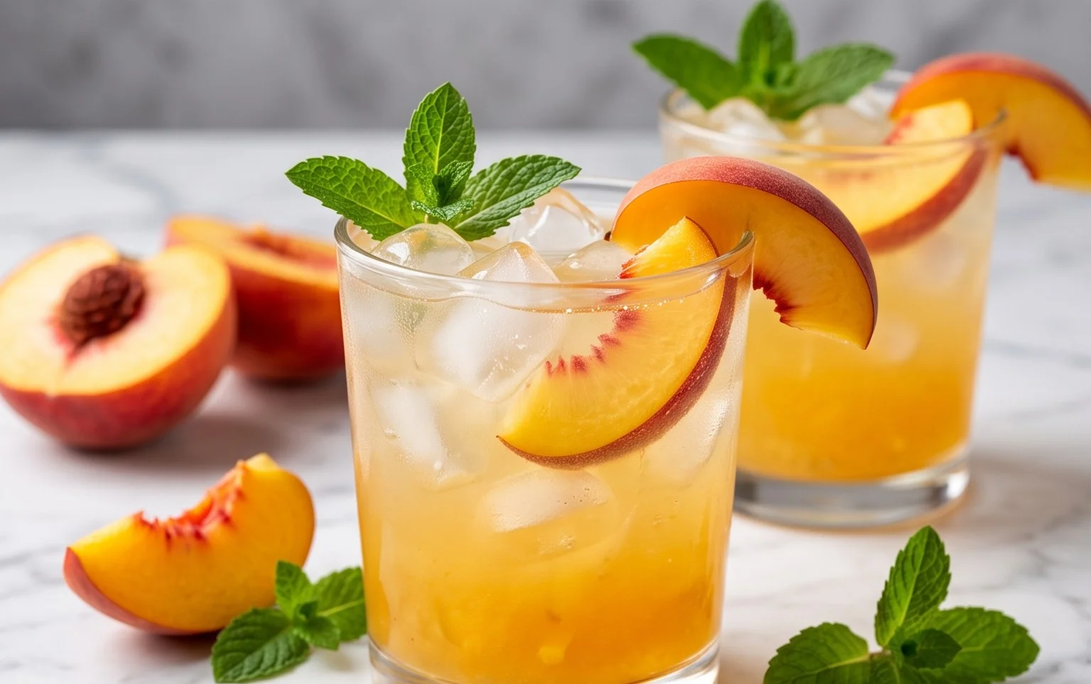 Refreshing Peach Lemonade