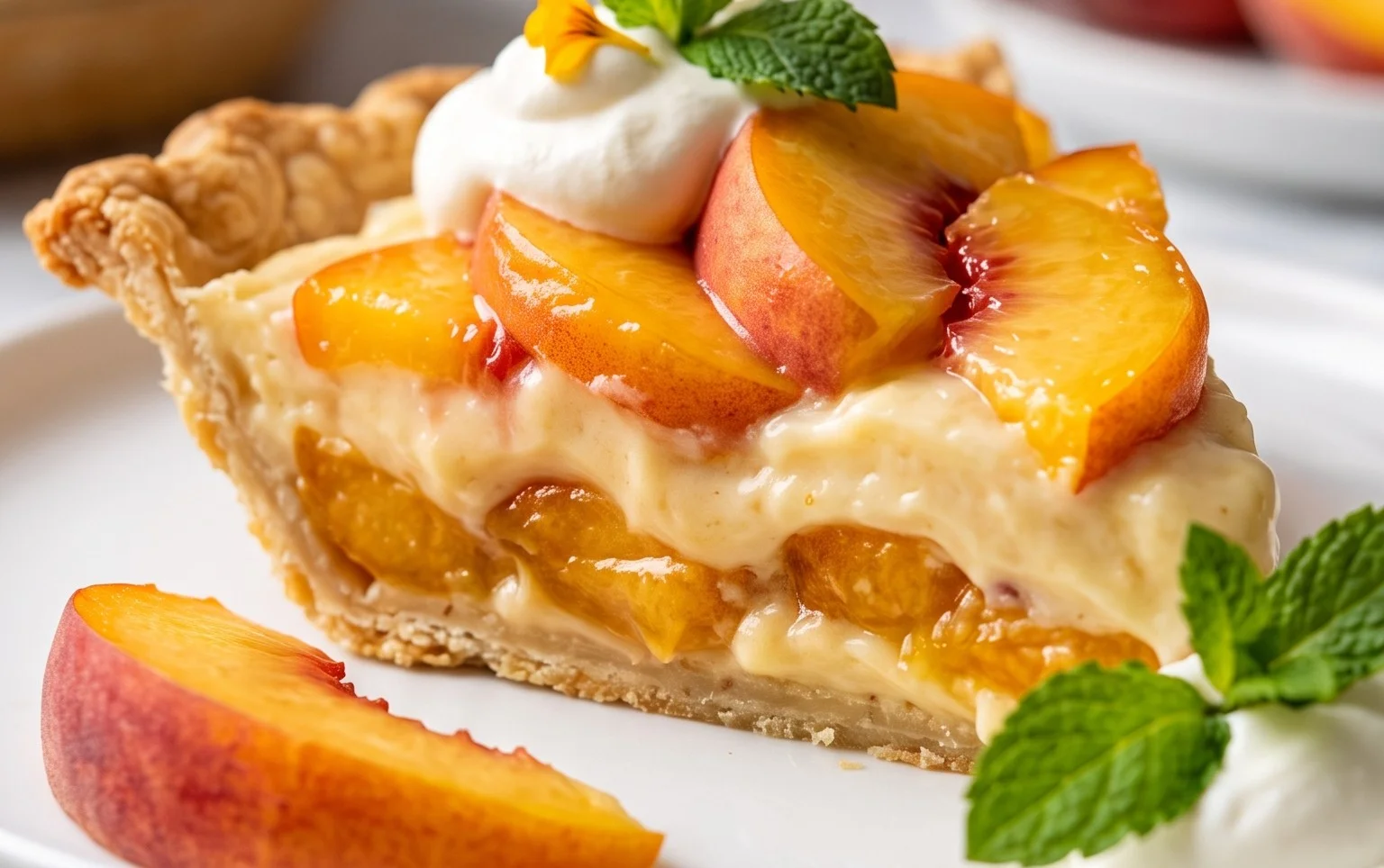 Peaches and Cream Pie