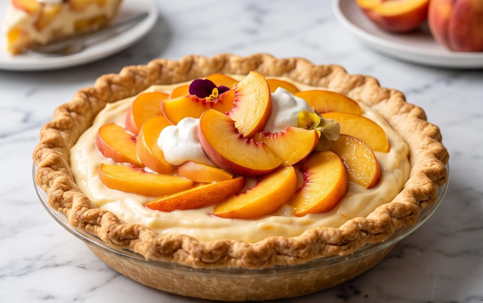 Peaches and Cream Pie