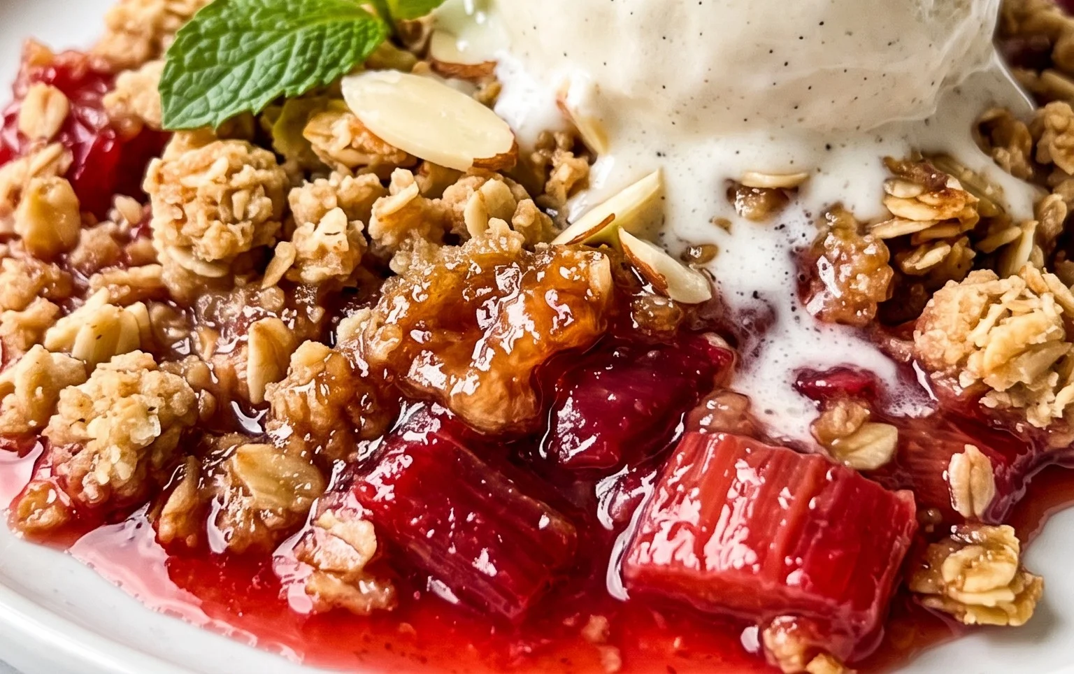 Easy Rhubarb Crisp
