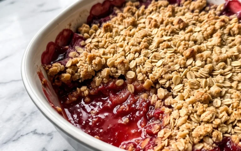 Easy Rhubarb Crisp