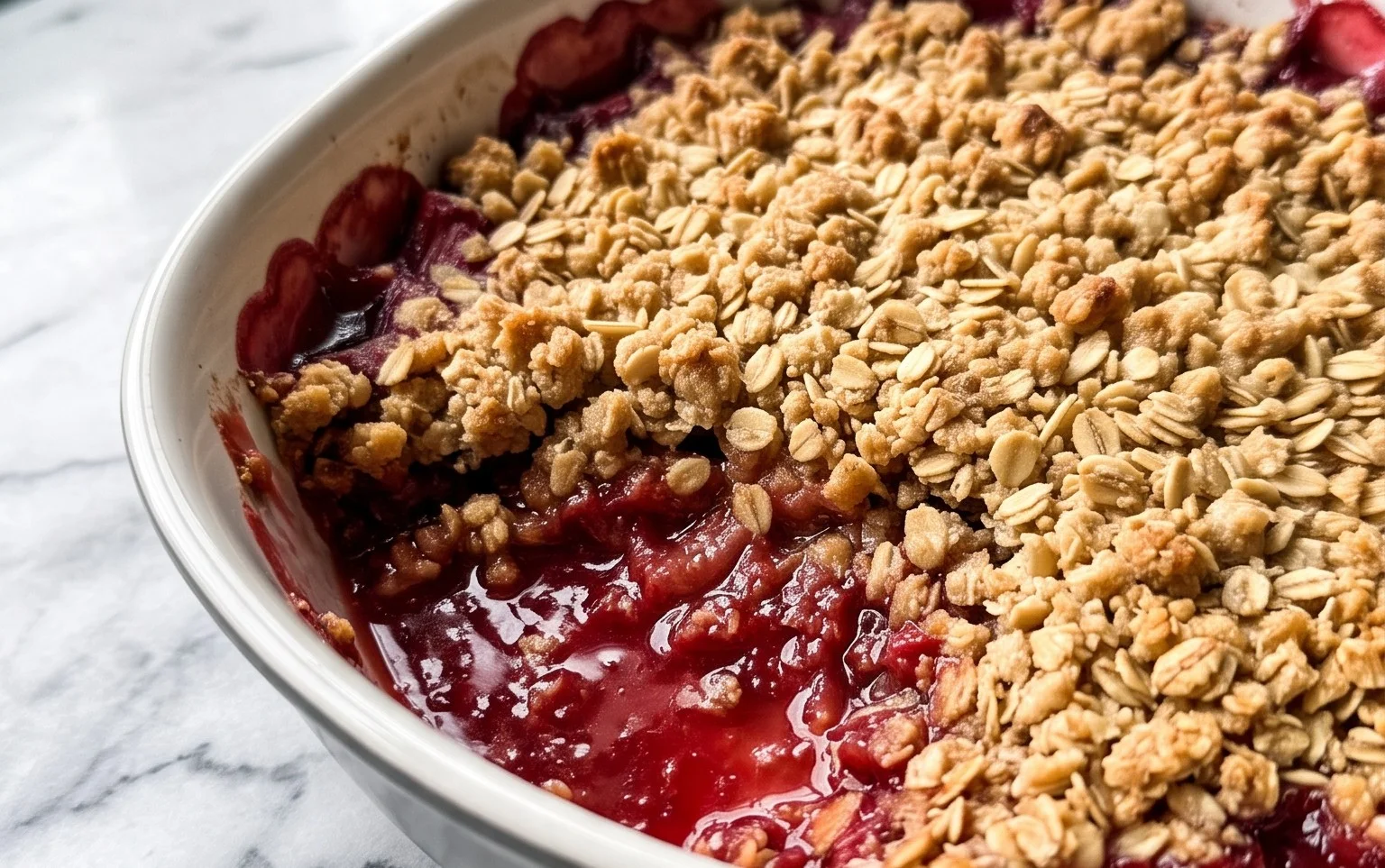 Easy Rhubarb Crisp