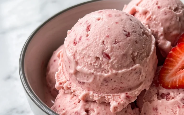 Homemade Strawberry Ice Cream