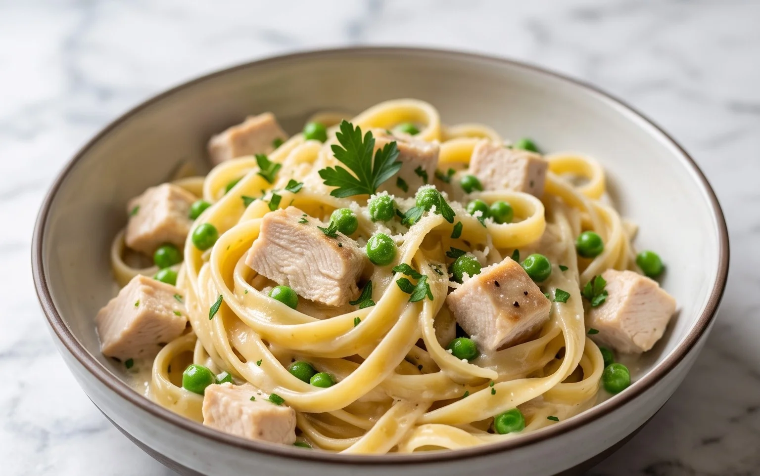 Low Calorie Chicken Alfredo