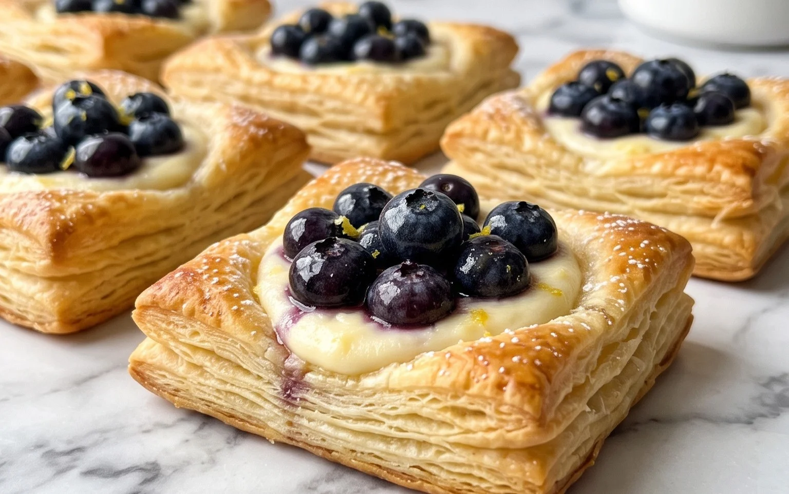 Blueberry Cream Cheese Puff Pastry