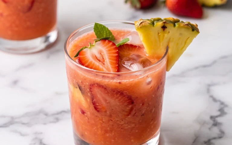 Pineapple Strawberry Agua Fresca