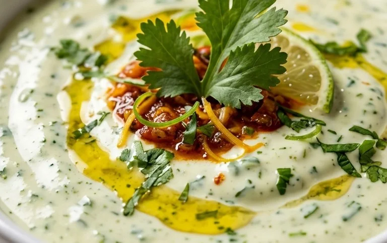 Creamy Garlic Lime Cilantro Sauce