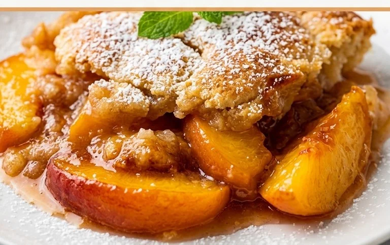 The Easiest Southern Peach Cobbler