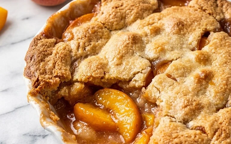 The Easiest Southern Peach Cobbler