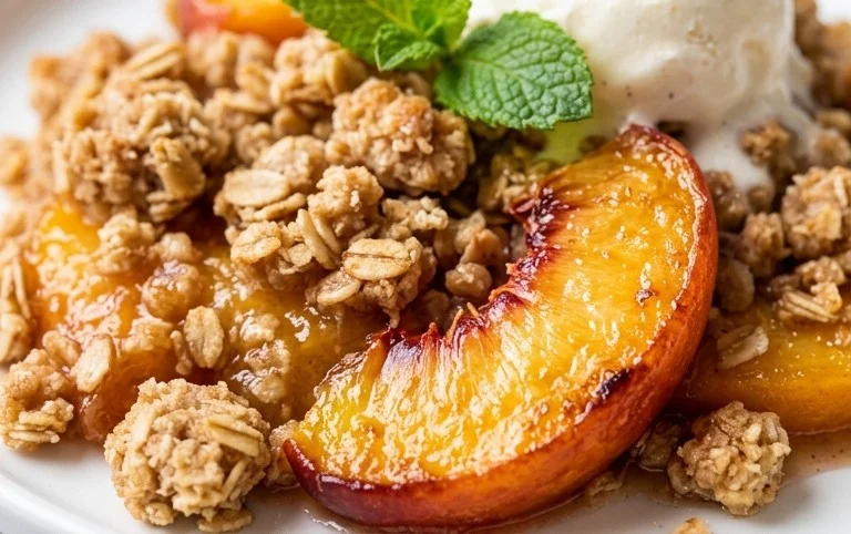 Fresh Peach Crisp Recipe