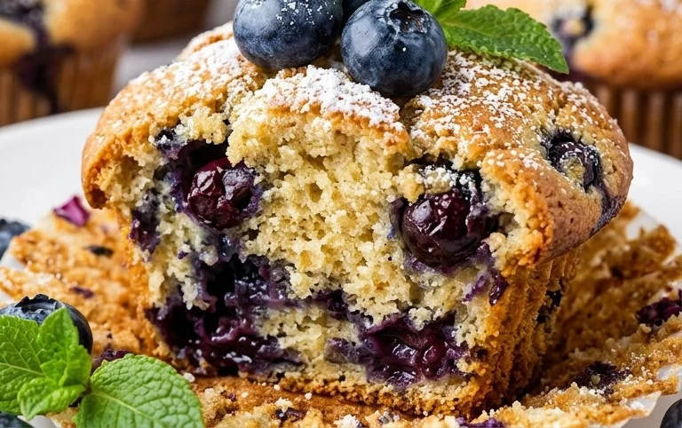 Homemade Blueberry Muffins