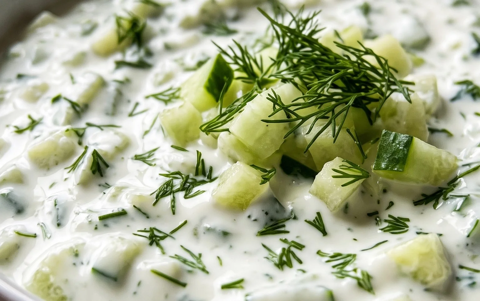 Cucumber Dip with Sour Cream and Dill