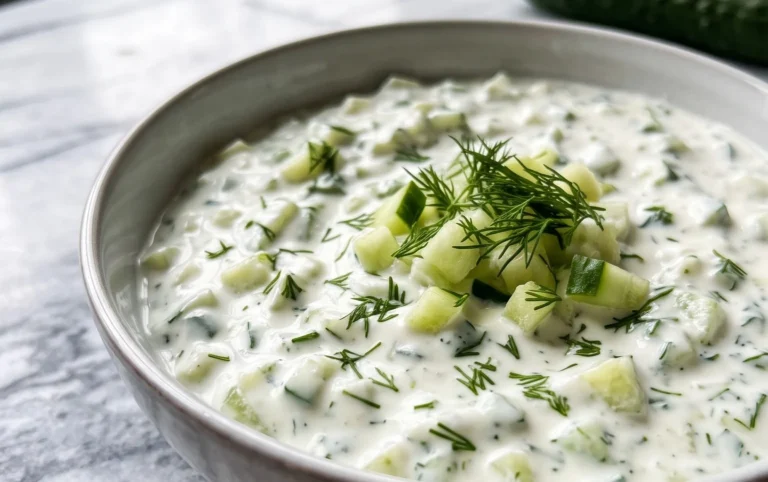 Cucumber Dip with Sour Cream and Dill