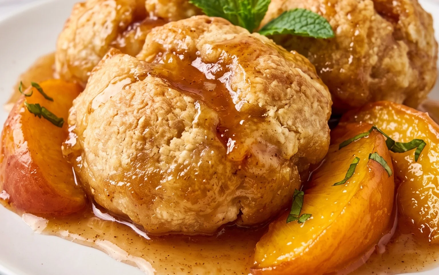 Peach Dumplings