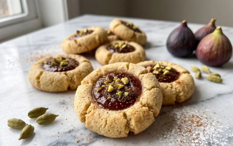 Cardamom Fig Thumbprint Cookies