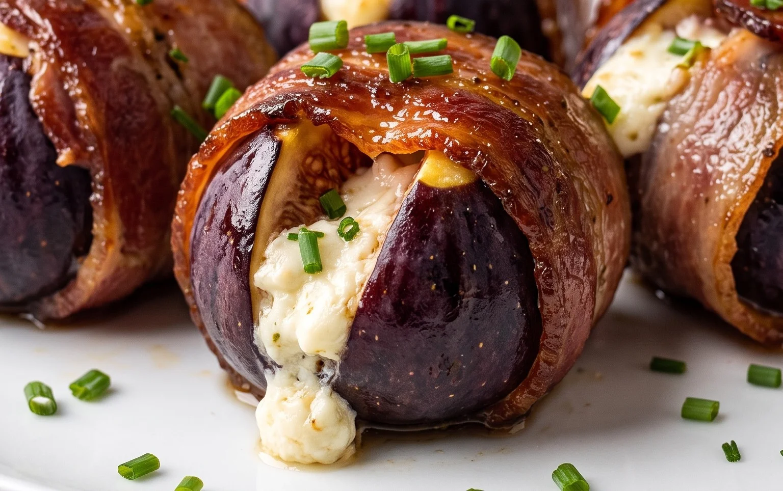 Beef Bacon Wrapped Stuffed Figs