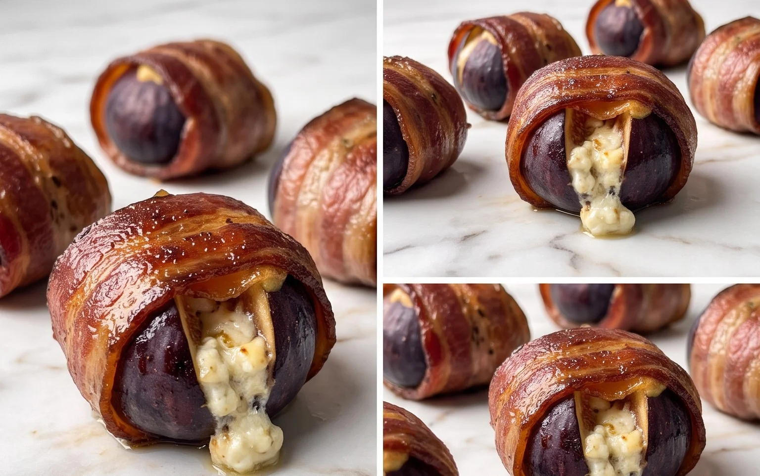 Beef Bacon Wrapped Stuffed Figs