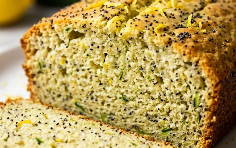 Easy Lemon Poppy Seed Zucchini Bread