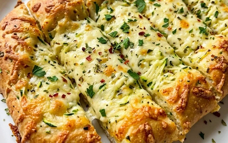 Cheesy Zucchini Breadsticks