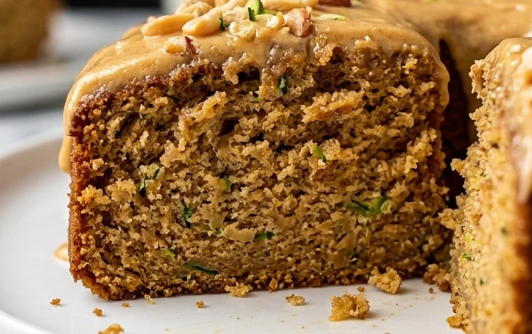 Moist Peanut Butter Zucchini Cake Recipe