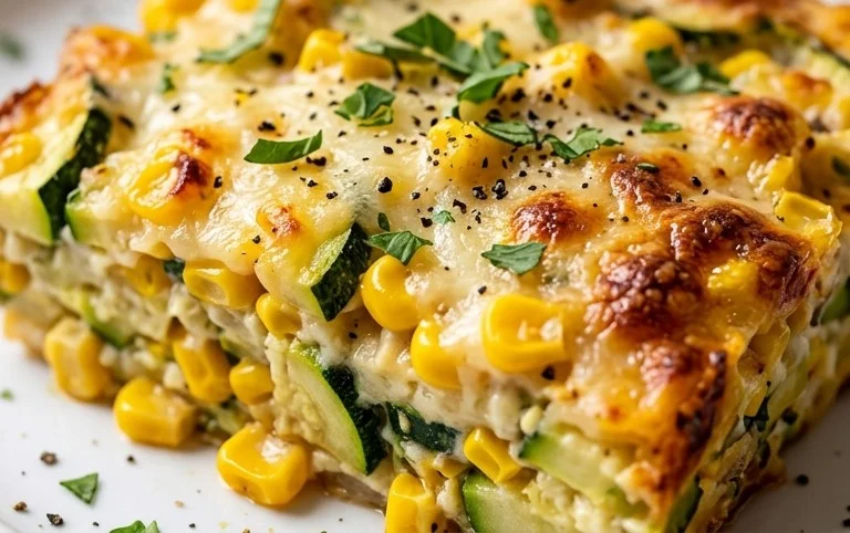 Zucchini Corn Parmesan Bake Recipe