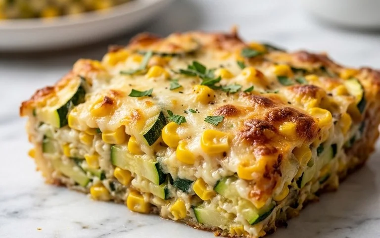 Zucchini Corn Parmesan Bake Recipe