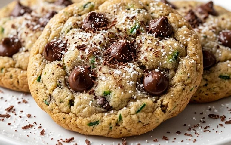 Soft Zucchini Cookies with Chocolate Chips