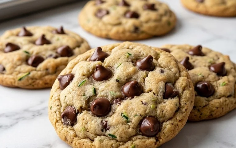 Soft Zucchini Cookies with Chocolate Chips