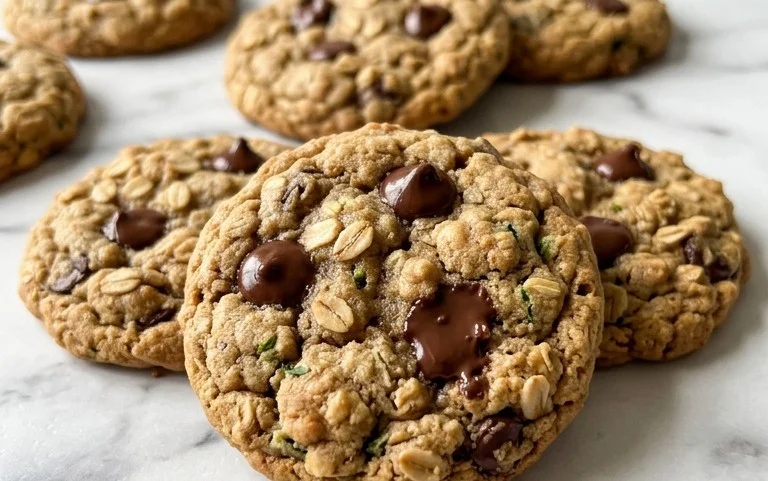 Homemade Zucchini-Oat Chocolate Chip Cookies