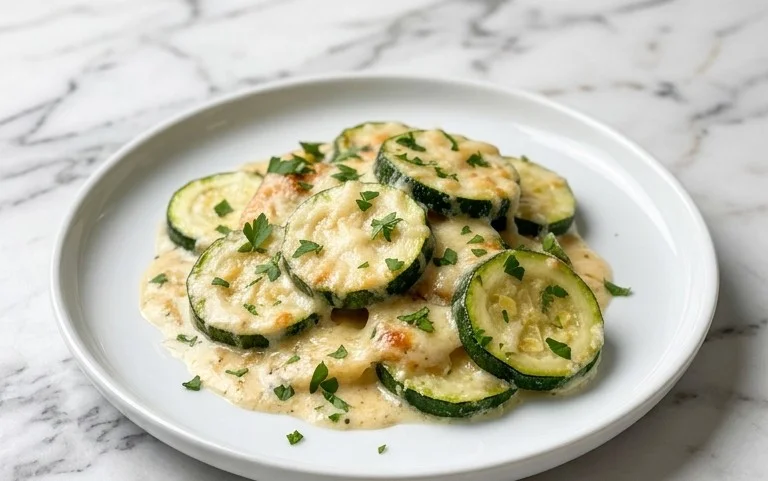 Creamy Parmesan Zucchini