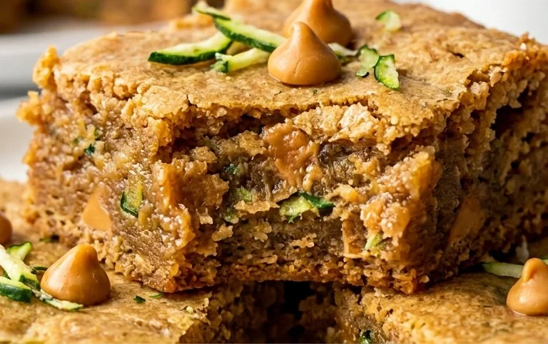 Chewy Butterscotch Zucchini Blondies