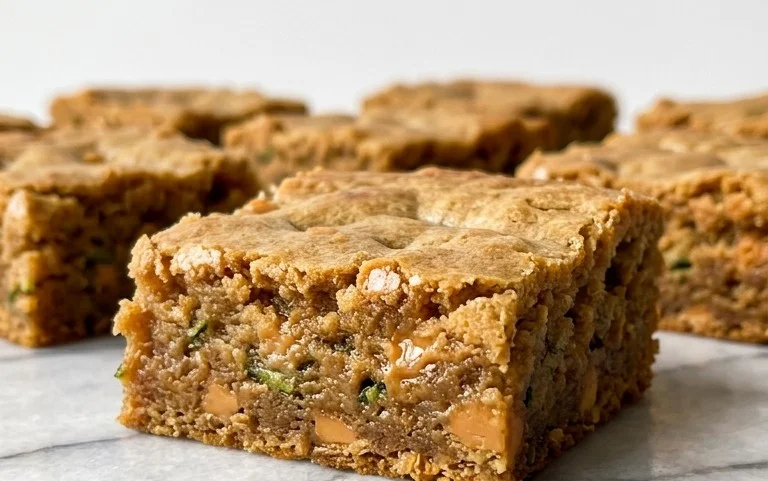 Chewy Butterscotch Zucchini Blondies