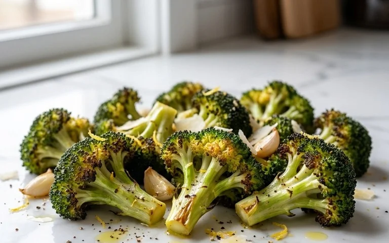 Oven Roasted Broccoli (Baked Broccoli)