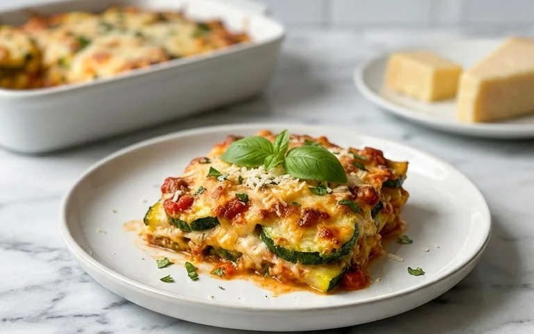 Three Cheese Zucchini Parmesan