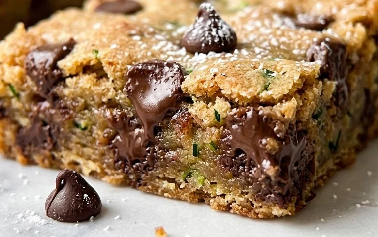Chocolate Chip Zucchini Cookie Bars
