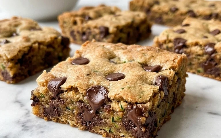 Chocolate Chip Zucchini Cookie Bars